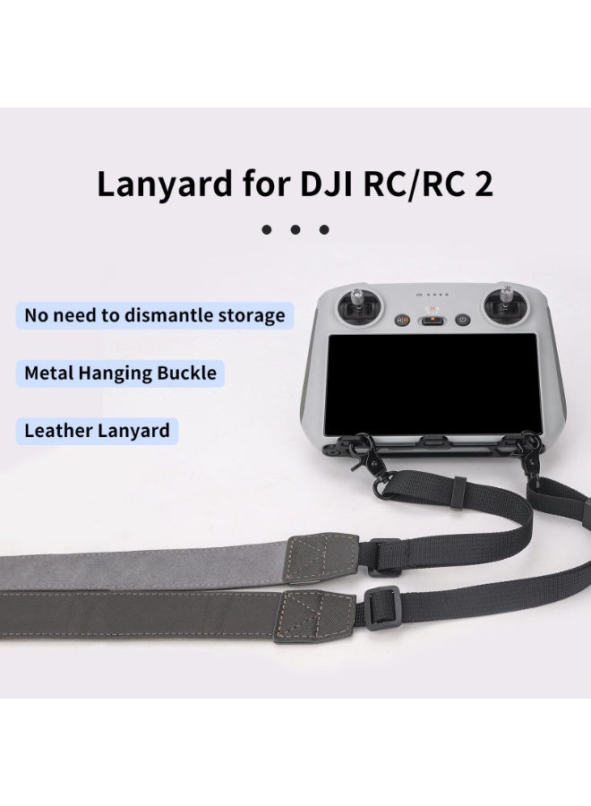 YelaJoy RC2 RC Remote Lanyard Neck Strap with 3 Hook Aluminum Bracket for DJI RC/RC 2 Remote Controller Accessories for DJI FLIP DJI Mini 3 4 5 Pro/Air 3S 3 2 2S / Mini 2 SE (Lanyard for DJI RC/RC2) - Image 3